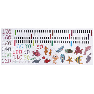 "How much did you grow" measurement wall stickers