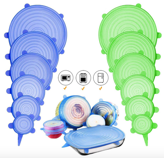 12pcs Silicone Stretch Lids