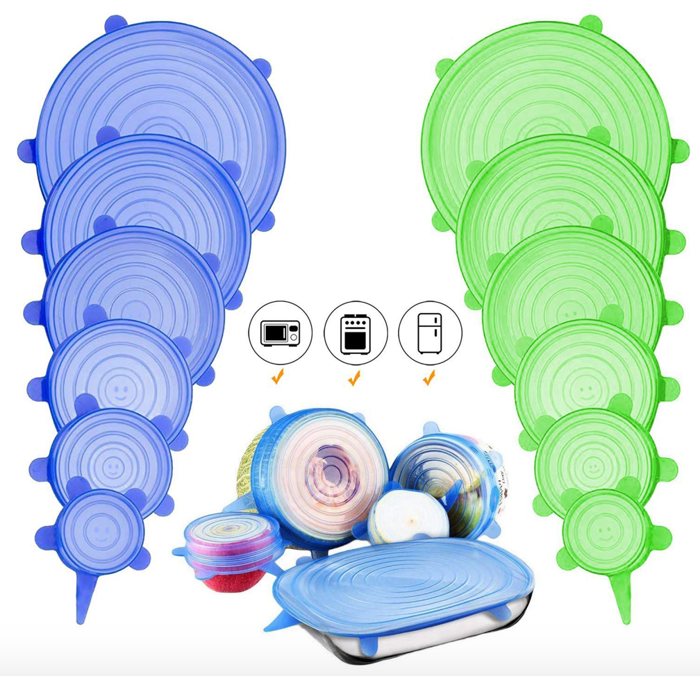 12pcs Silicone Stretch Lids