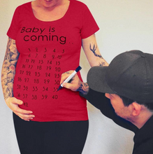 Load image into Gallery viewer, &quot;Baby is Coming&quot;  pregnancy T-shirt