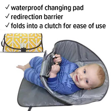 Load image into Gallery viewer, 3-in-1 Diaper Changing Pad - No More Messy Hands!